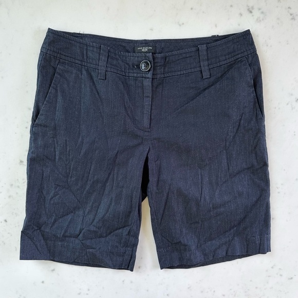 Ann Taylor Navy Trouser Shorts - Picture 1 of 5